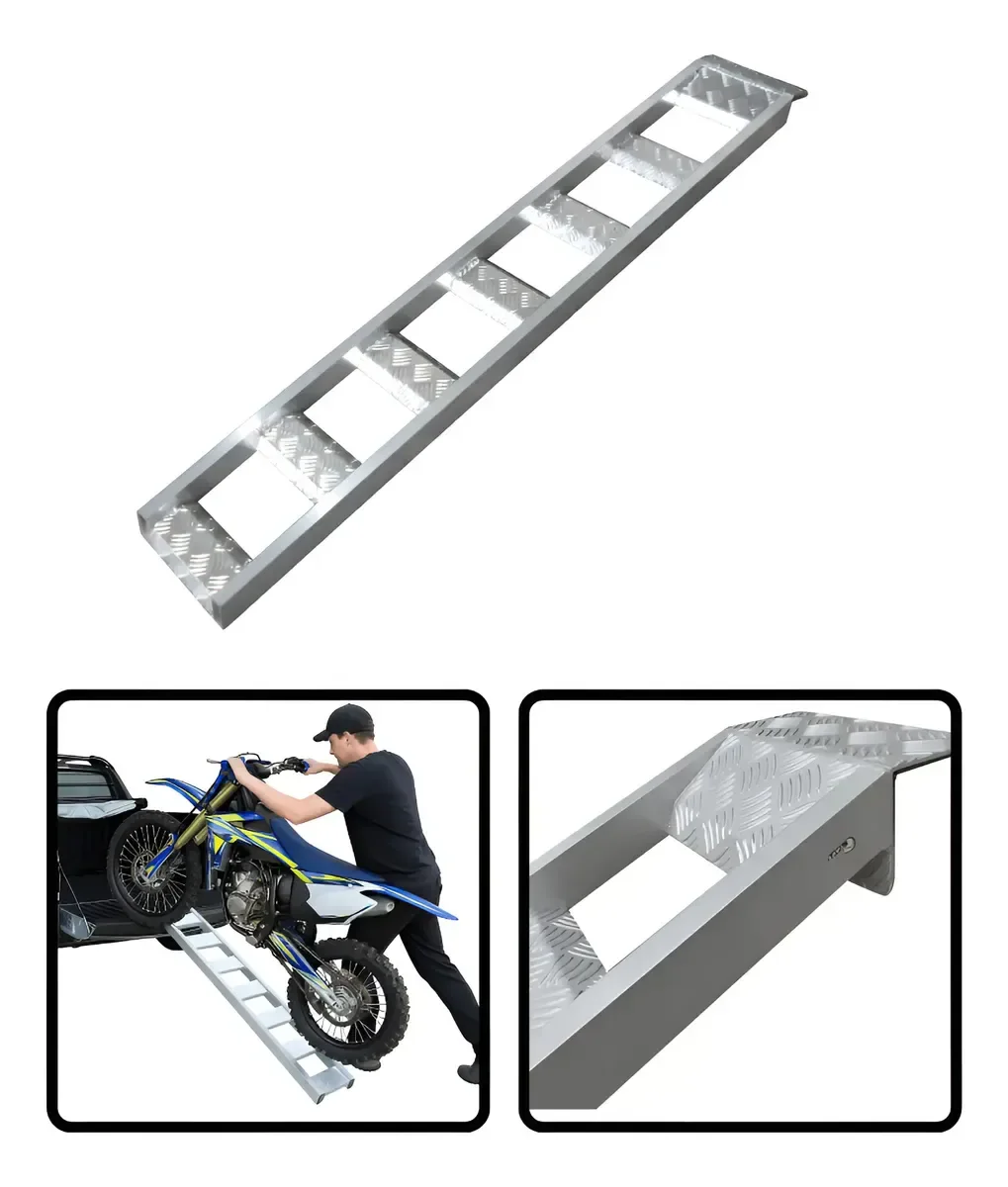 Rampa Alumínio 1,5 Metros P/ Carregar Moto Motocross Start