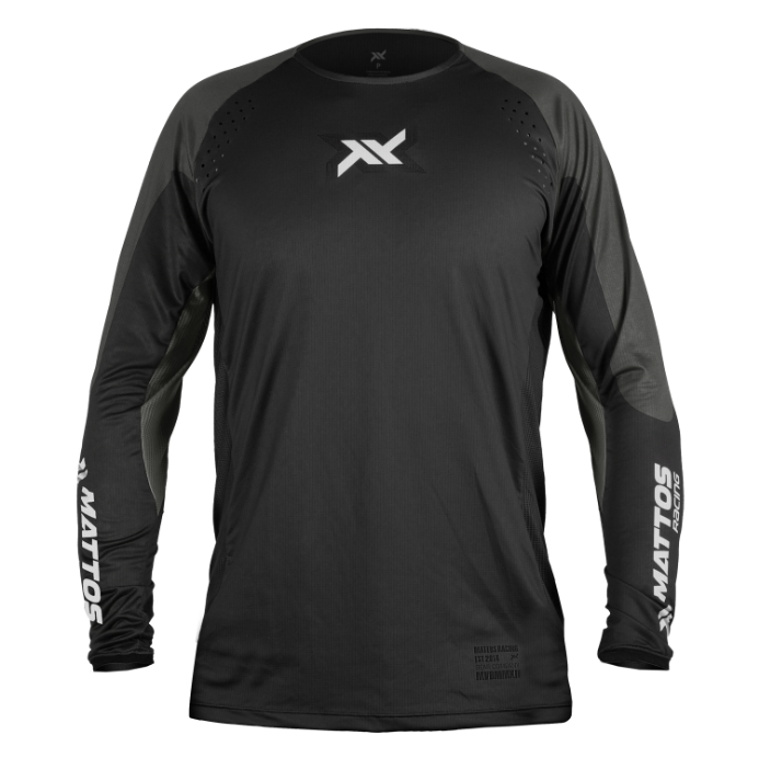 Camisa Mattos Racing Pro Echoes Preto Cinza
