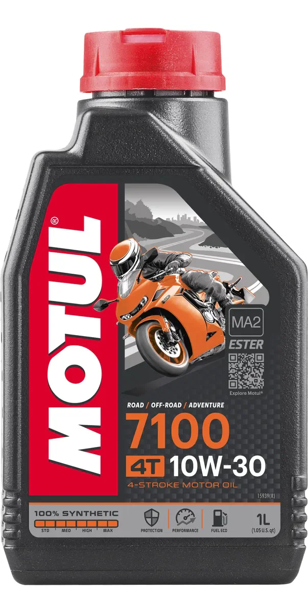 Óleo Para Motor De Moto Motul 7100 10w-30 4t 1l